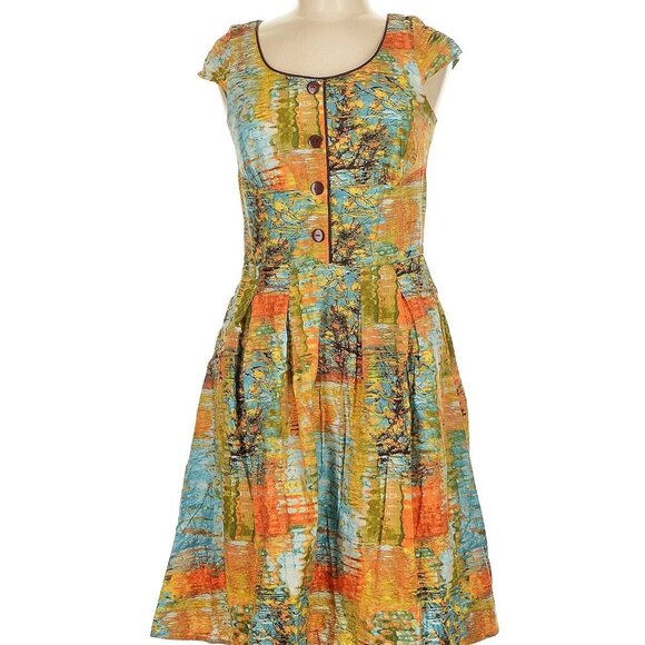 ModCloth x Retrolicious "All The Colors Of The Whim" Dress - Picture 5 of 6